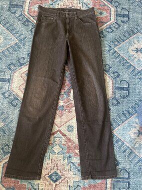 Alberto Mens T400 Revolution Denim Jeans Brown 36x32 Straight Leg Comfort Fit